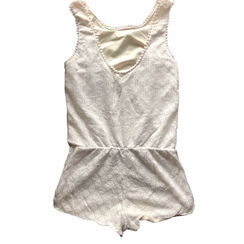 White Lace Romper